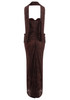 Strapless Draped Lace Bustier Maxi Dress Brown
