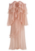 Bardot Floral Ruffle Maxi Dress Pink