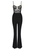 Lace Bustier Jumpsuit Black