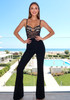 Lace Bustier Jumpsuit Black