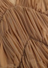 Draped Midi Dress Light Brown
