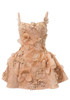 Floral Detail A Line Dress Coral
