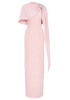 Cape Detail Maxi Dress Pink