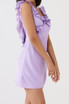 Ruffle Detail Backless Dress Lavender