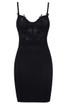 Crochet Insert Dress Black