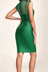 Sparkly Structured Dress Green