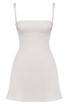 A Line Bustier Dress White