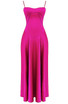Corset A Line Maxi Dress Hot Pink
