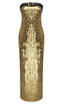 Strapless Belt Detail Sequin Maxi Dress Gold