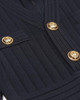 Black Long Sleeve Button Detail Dress