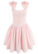 Bow A Line Dress Pink