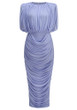 Draped Two Piece Midi Dress Lavender