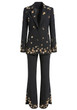 Crystal Flower Suit Black