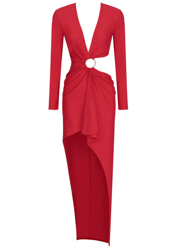 Cut-out Draped Maxi Dress main image 0