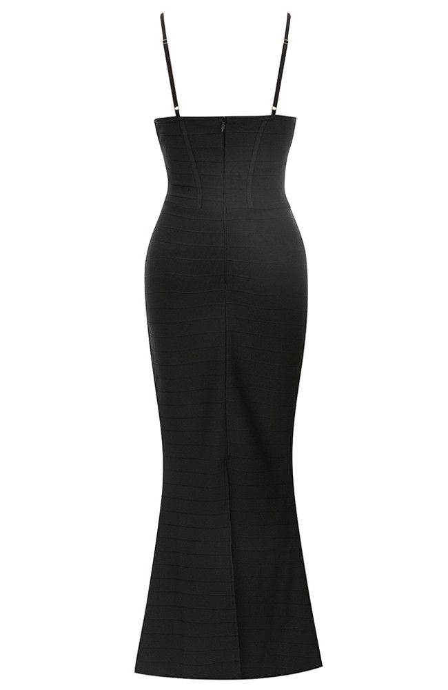 【売れ筋】 Sequin_Bustier_Maxi_Dress_Blac 邦楽