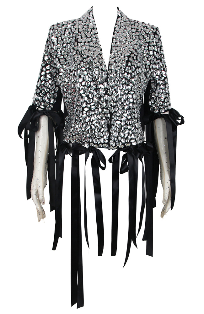 新品 over ribbon jacket Long_Sleeve_Crystal_Blazer_4_-