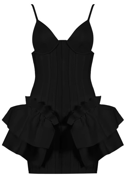 Dress with Sculpted Ruffles main image 0