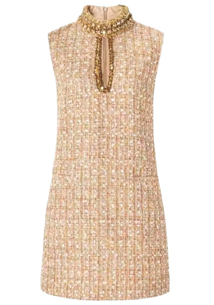Mock Crystal Sequin Gown main image 0