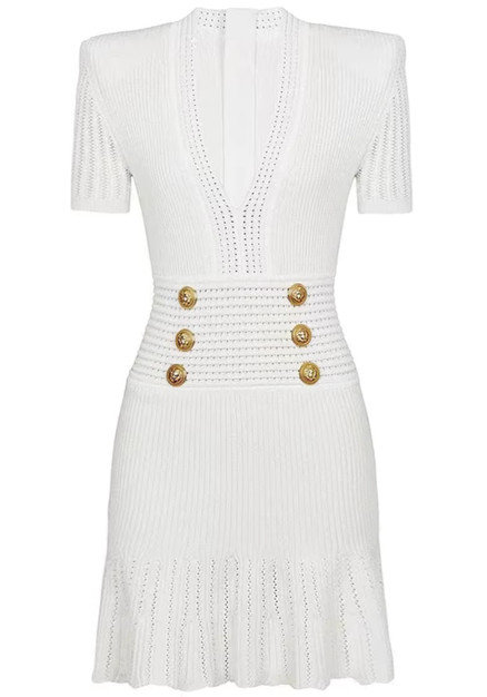 white knit dress short sleeve spring, but make it understated ribbed knit dress, white dress, spring outfit, spring 2026 outfits, short sleeve polo dress, paige dress, summer outfits