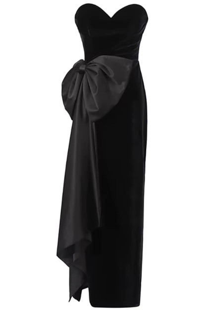 black corset dress maxi Penelope Halterneck Lace-Up Corset Maxi Dress in Black