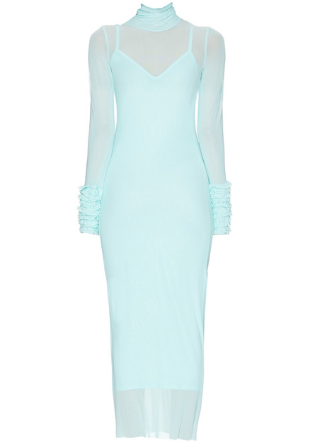 blue eyelet lace dress BLUE EYELET DRESS – Style Mavericks main image 1