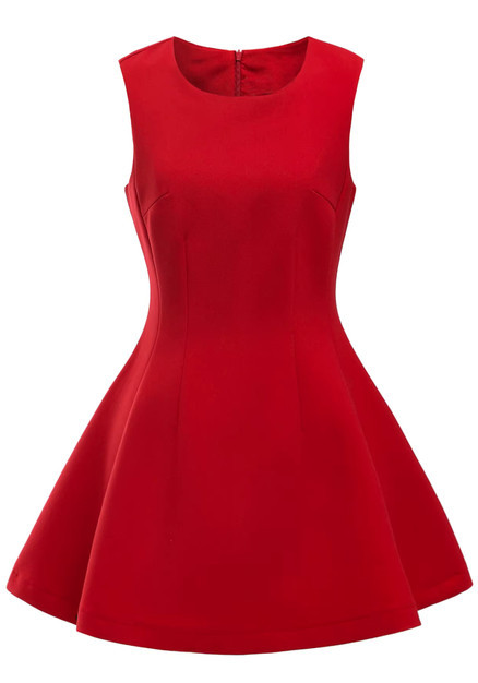 red dresses short Red Flutter Sleeve Mini Dress - All Dresses main image 0