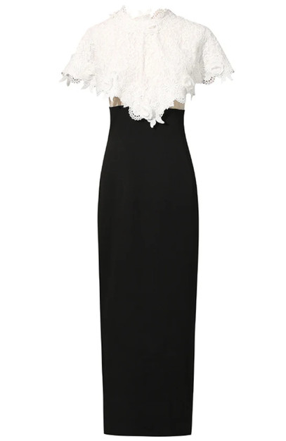 white lace dress with train Juliet JT2481UW Off-White Lace Long Formal Dress Off White / 14 main image 0