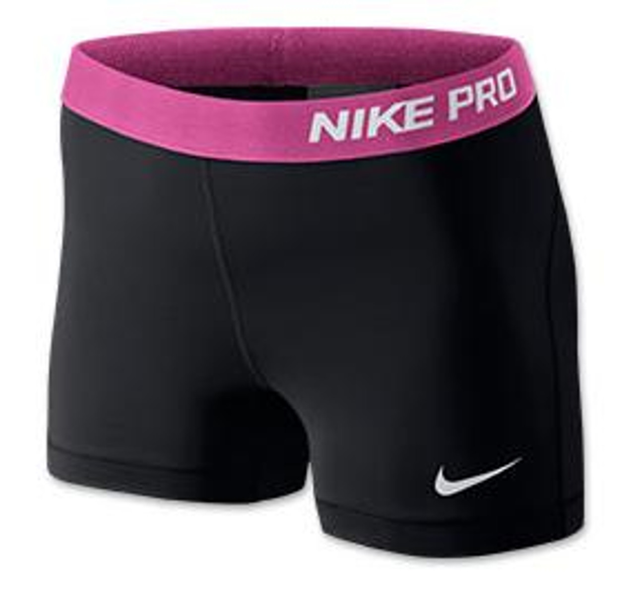 hot pink nike pro shorts