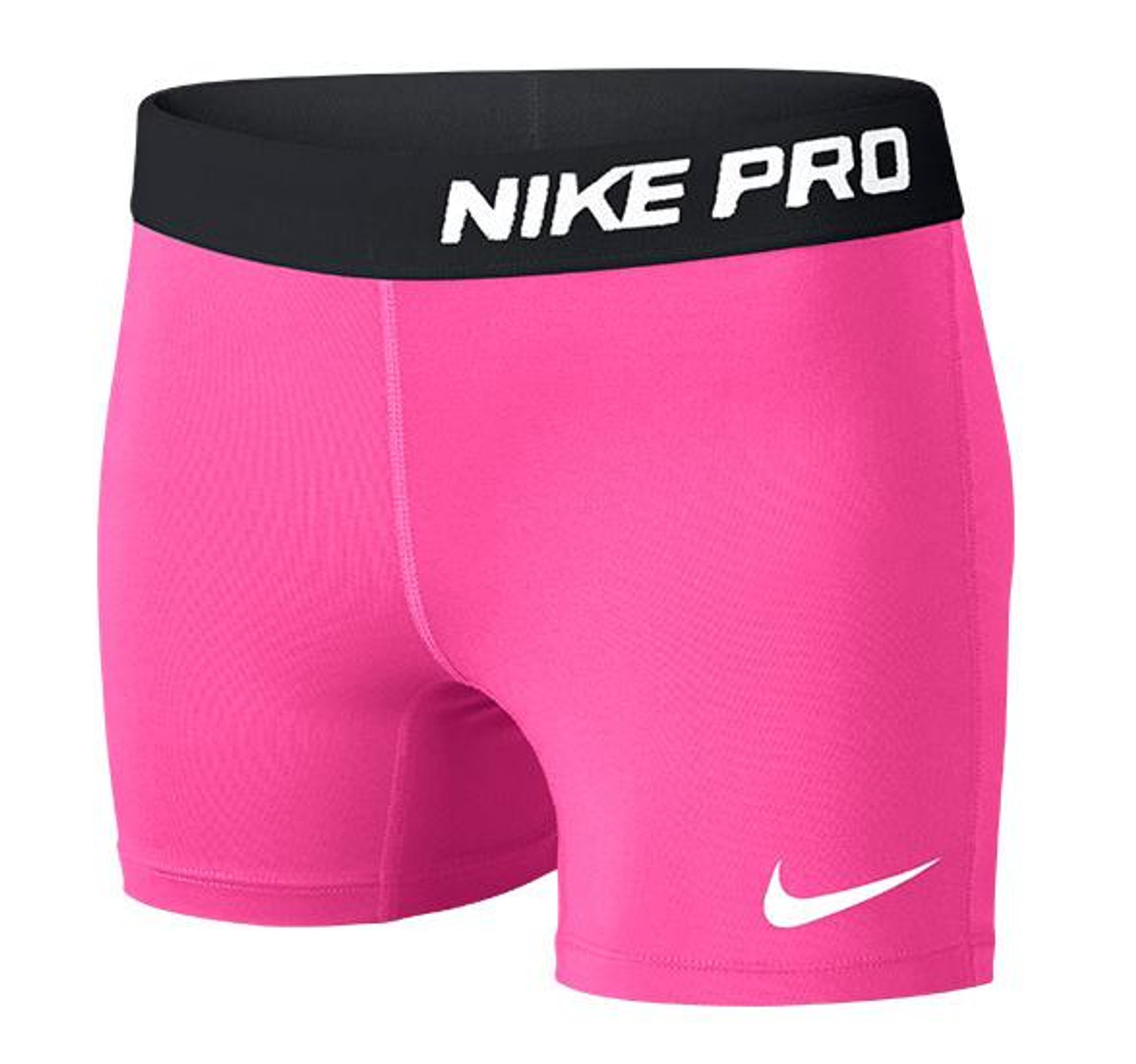 neon pink nike pro shorts