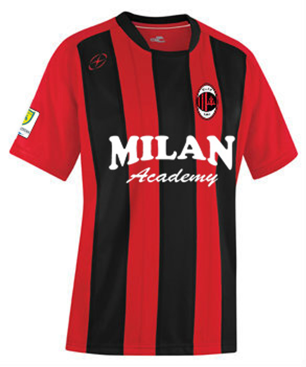 red and black soccer jersey