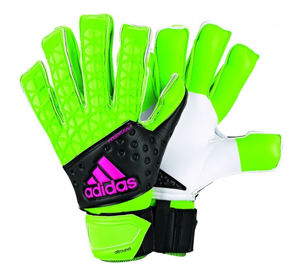 Adidas Ace Zones Fingersave Allround - Solar Green/Core Black/Shock Pink  (012320) - ohp soccer