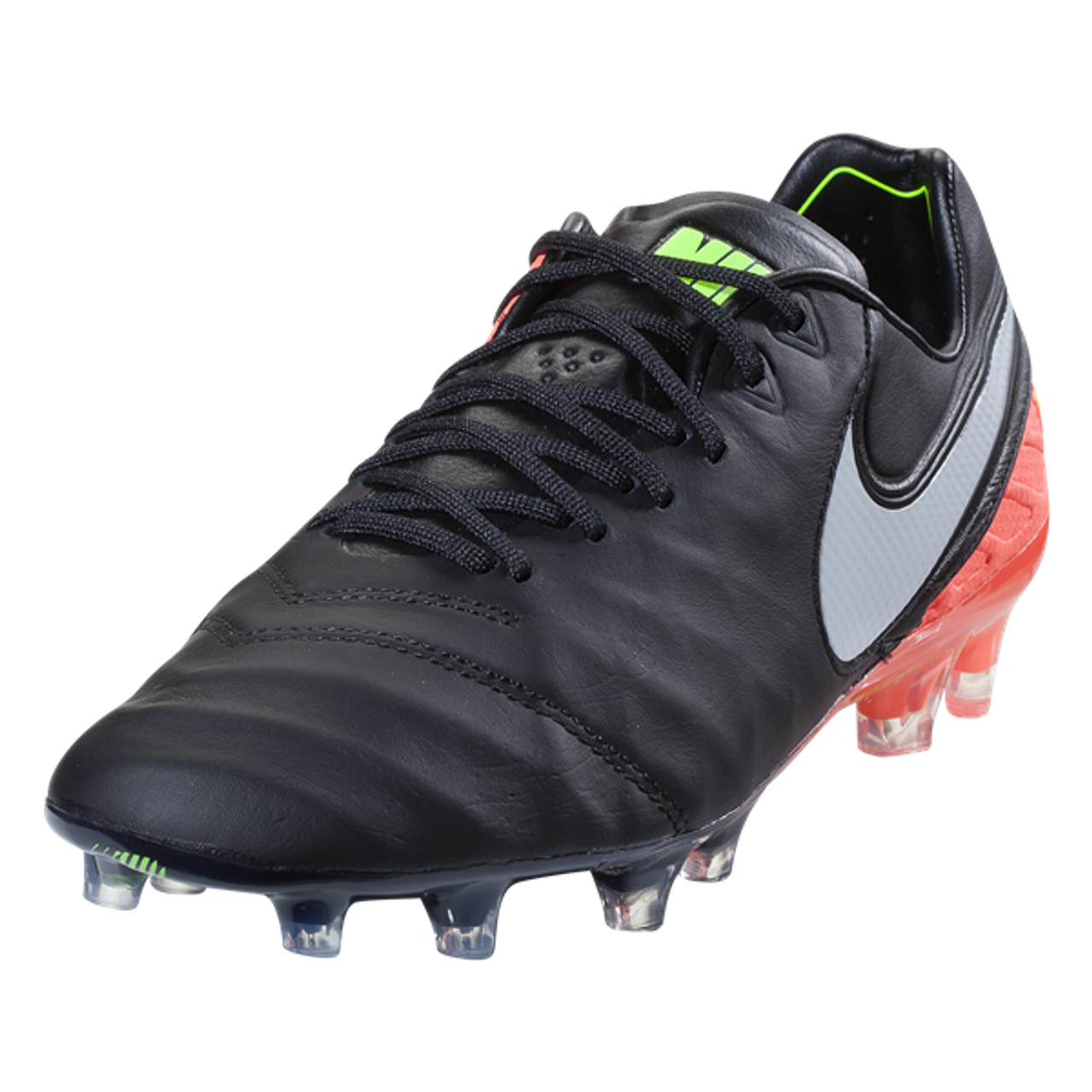 Nike Tiempo Legend Vi Fg Black White Hyper Orange Volt 121819