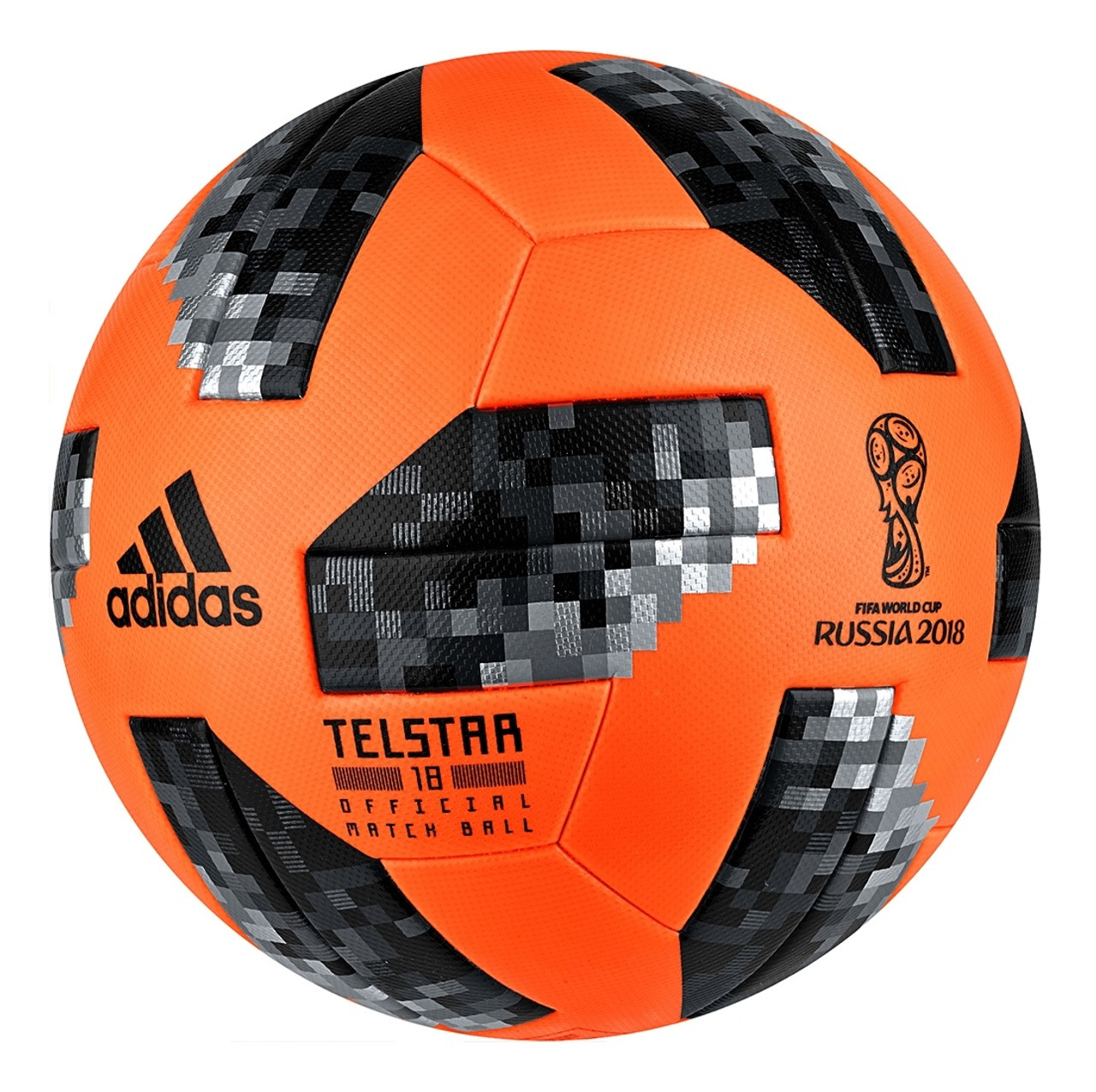 localizar soporte Enriquecimiento Adidas Telstar World Cup 2018 Official Winter Match Ball - Orange/Black  (111121) - ohp soccer