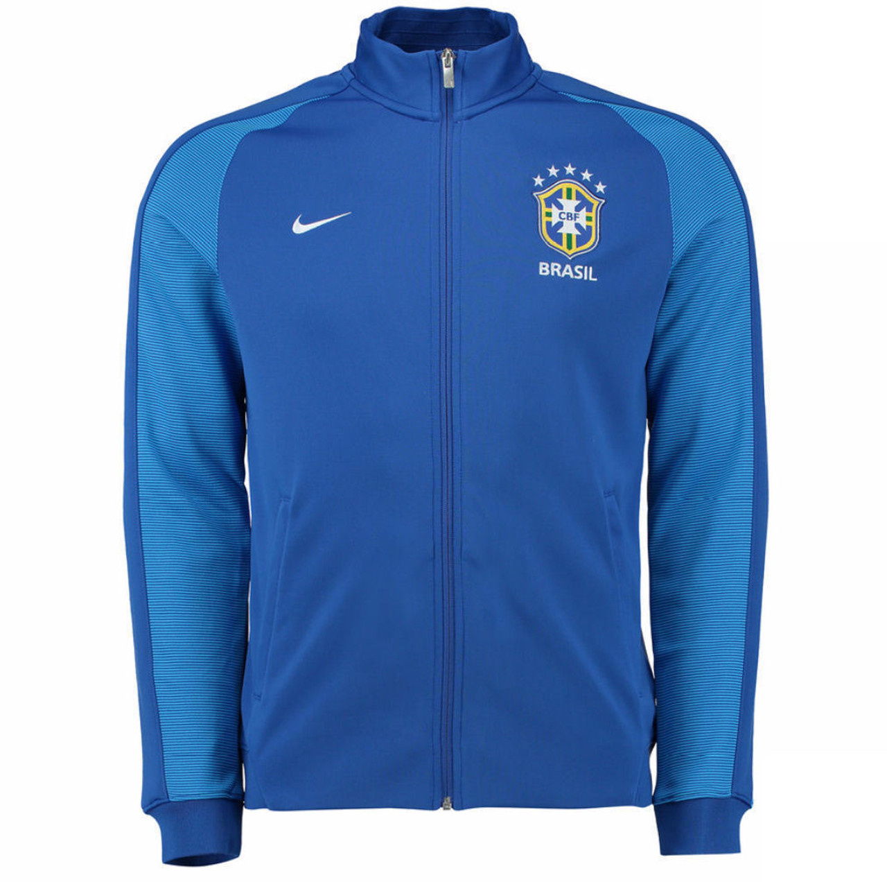 nike track jacket blue