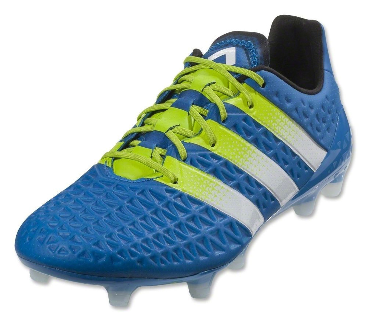 adidas ACE 16.1 FG/AG Jr. - Shock Blue/White/Solar Slime- SD (092720) - ohp  soccer