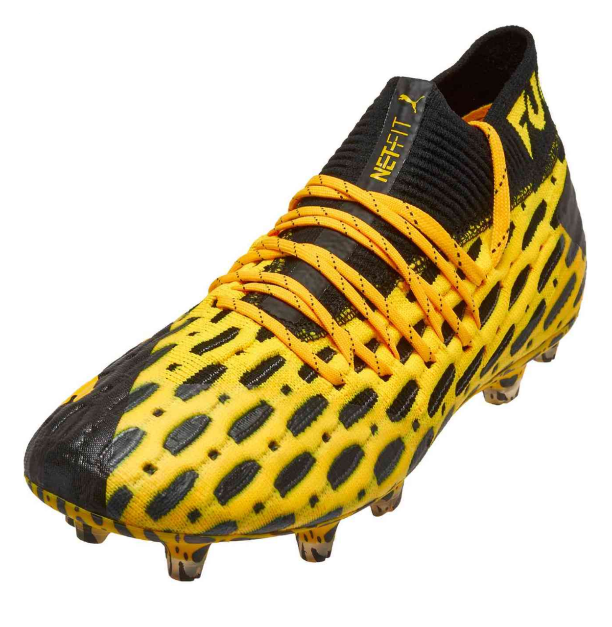 yellow puma cleats