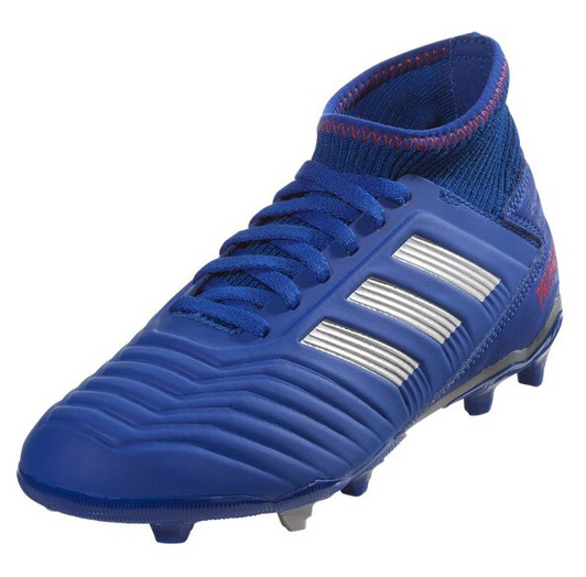 blue and black adidas predators