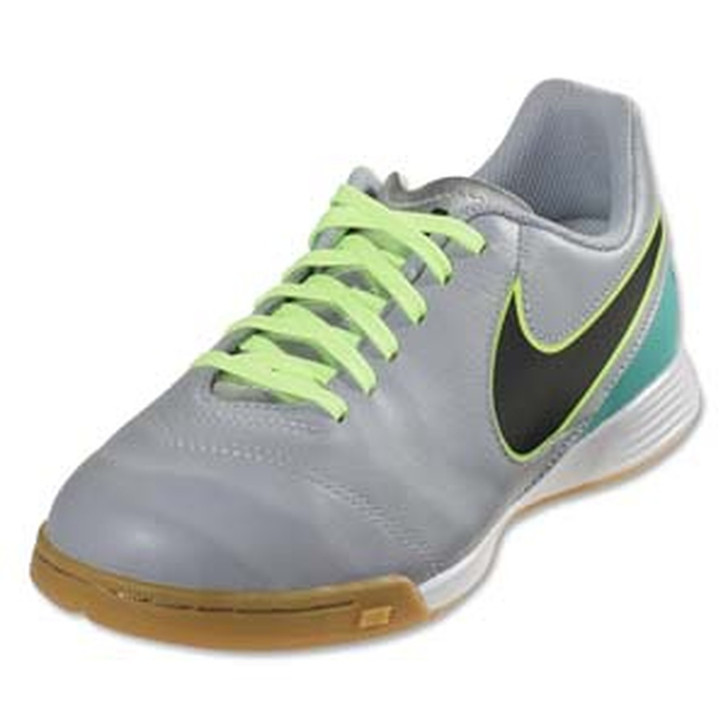 TiempoX Genio II Leather IC - Grey/Black/Jade - ohp soccer