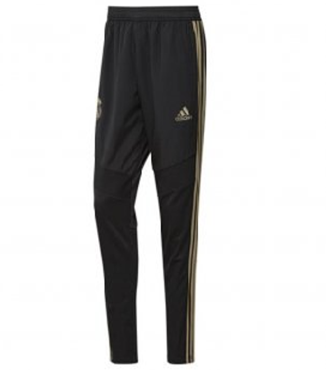 white and gold adidas pants