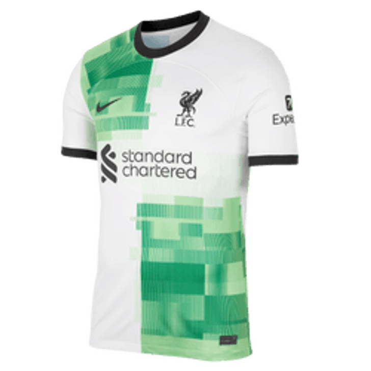 Nike Men's Liverpool FC 23/24 Stadium Home Jersey - White/Green Spark/Black (070623)