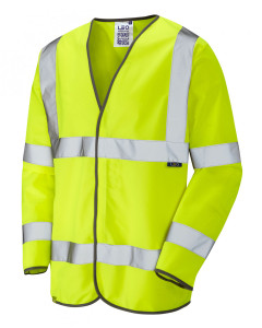 Leo Shirwell Ecoviz Sleeved Vest Yellow
