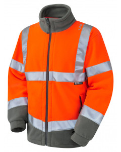 Leo Hartland EcoViz Fleece Jacket Orange