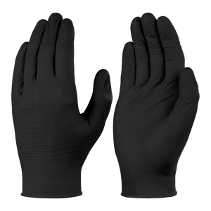 Skytec TX924 Black Nitrile Disposable Powder Free Grip Glove Box of 100