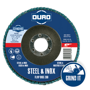 Zirconium Flap Disc 115 x 22.2mm - Pack of 10