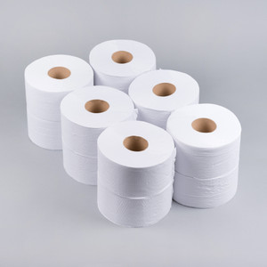 2 Ply Mini Jumbo Roll White
