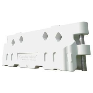 Melba Defender 50 Crash Rated Barrier White - 800H x 2295W x 350Dmm