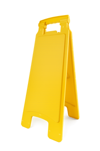 Yellow A-Frame Floor Standing Sign Blank