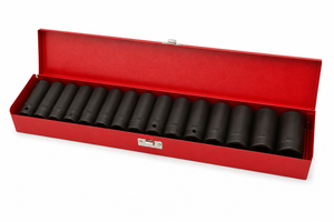 Impact Socket Set - 1/2 Drive Metric 15 Piece - Standard Length