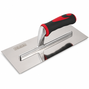 Plasterer's Finishing Trowel Stainless Steel Soft Grip Handle 11 x 4.3/4in