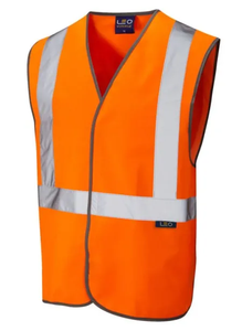 Leo Lapford Ecoviz Railway Pull-Apart Vest Orange